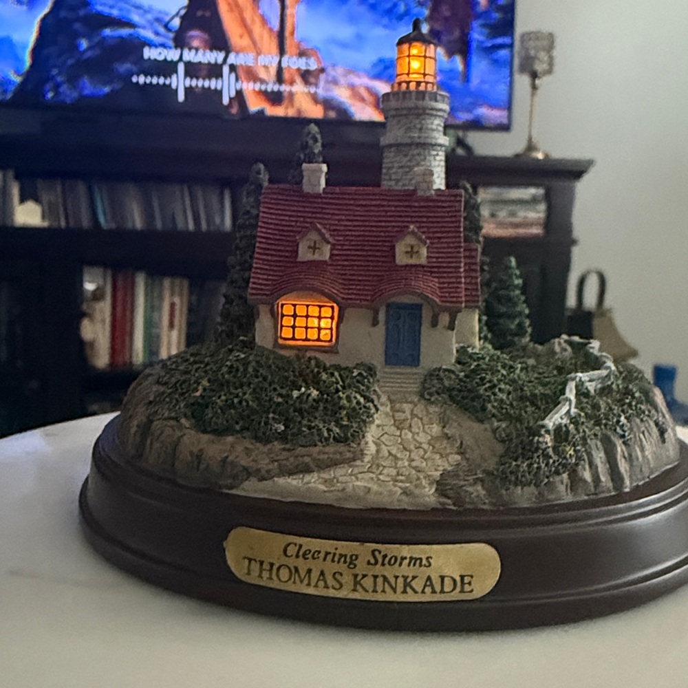 Thomas Kinkade lighthouse collection.